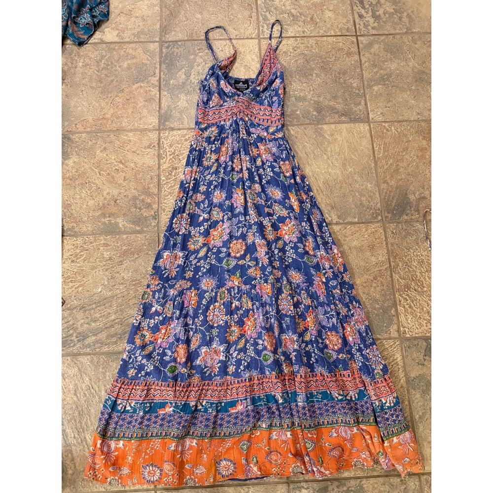 Angie 4pc Boho Dress Bundle Lot S/M Floral Maxi Mid Summer - Picture 3 of 12